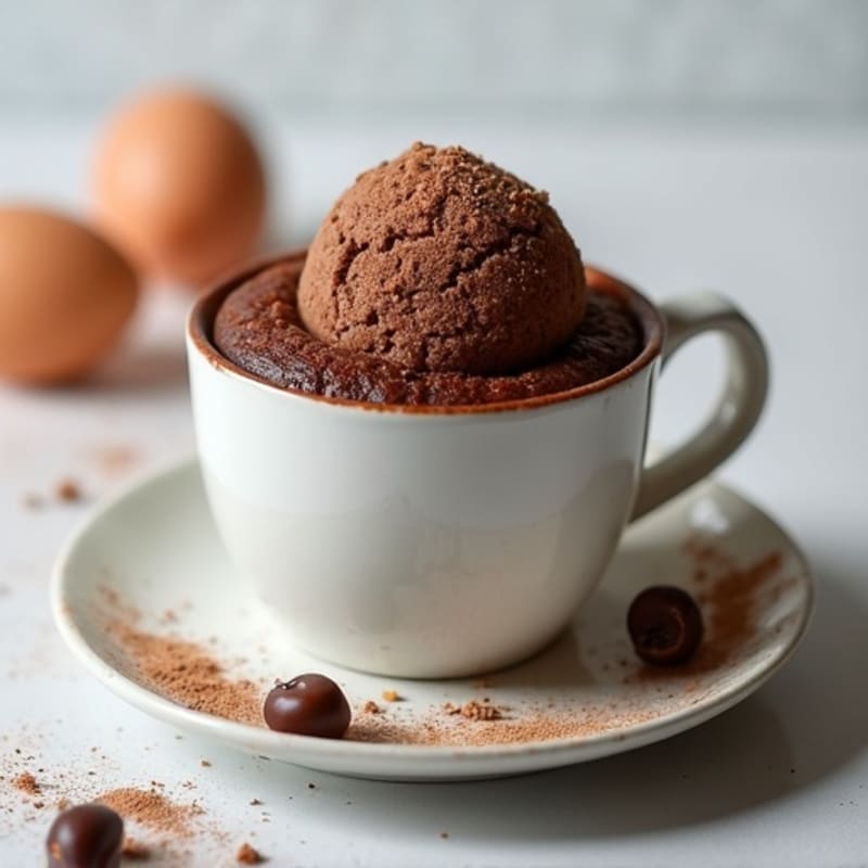 Healthy Chocolate Protein Mug Cake