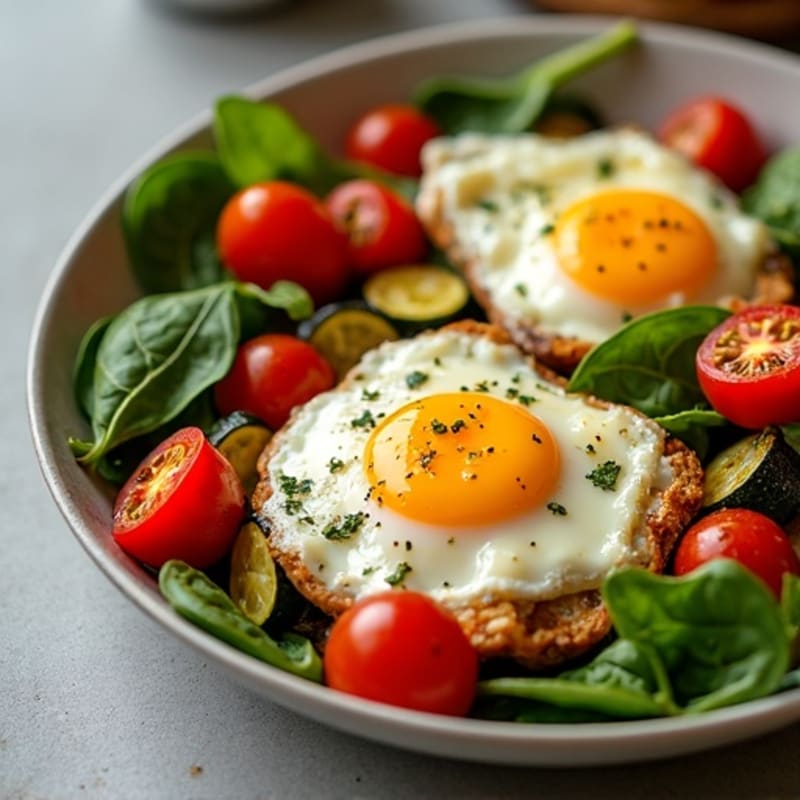Sheet Pan Roasted Eggs and Vegetables
