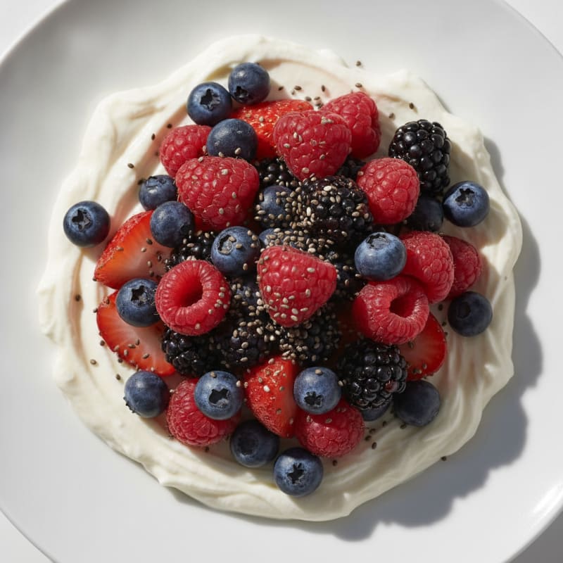 Creamy Protein Greek Yogurt with Mixed Berries