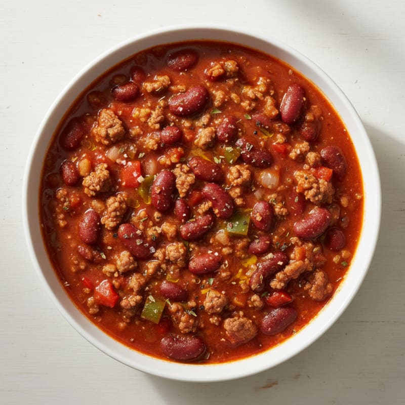 Smoky Ground Beef and Bean Chili