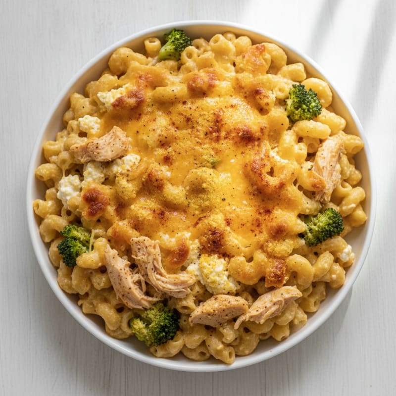 High-Protein Baked Macaroni and Cheese