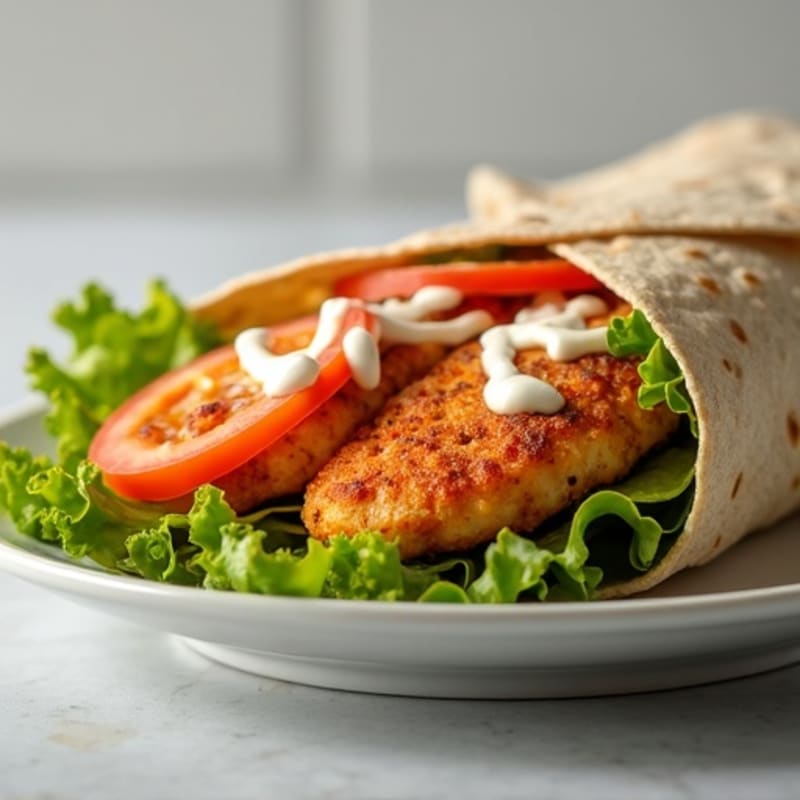 Crispy Buffalo Ranch Chicken Wrap