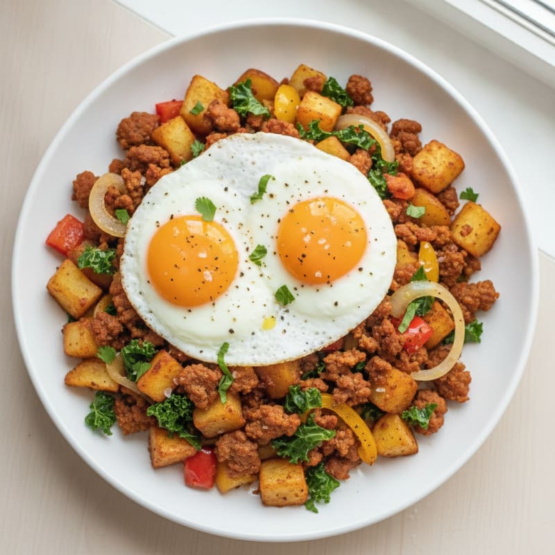 Spicy Chorizo and Potato Hash