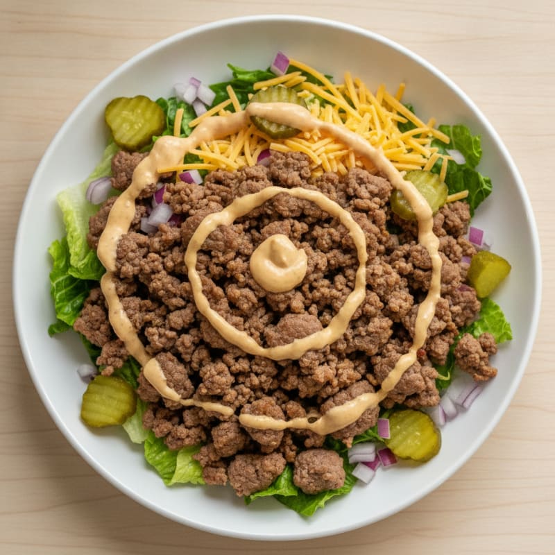 Big Mac Inspired Protein Bowl