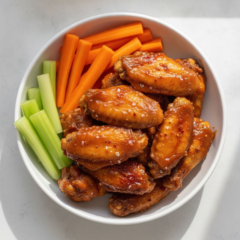 Spicy BBQ Glazed Chicken Wings