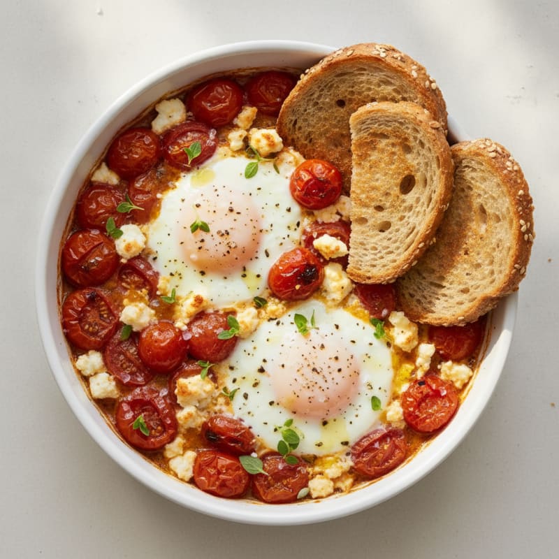 Baked Eggs with Roasted Tomatoes