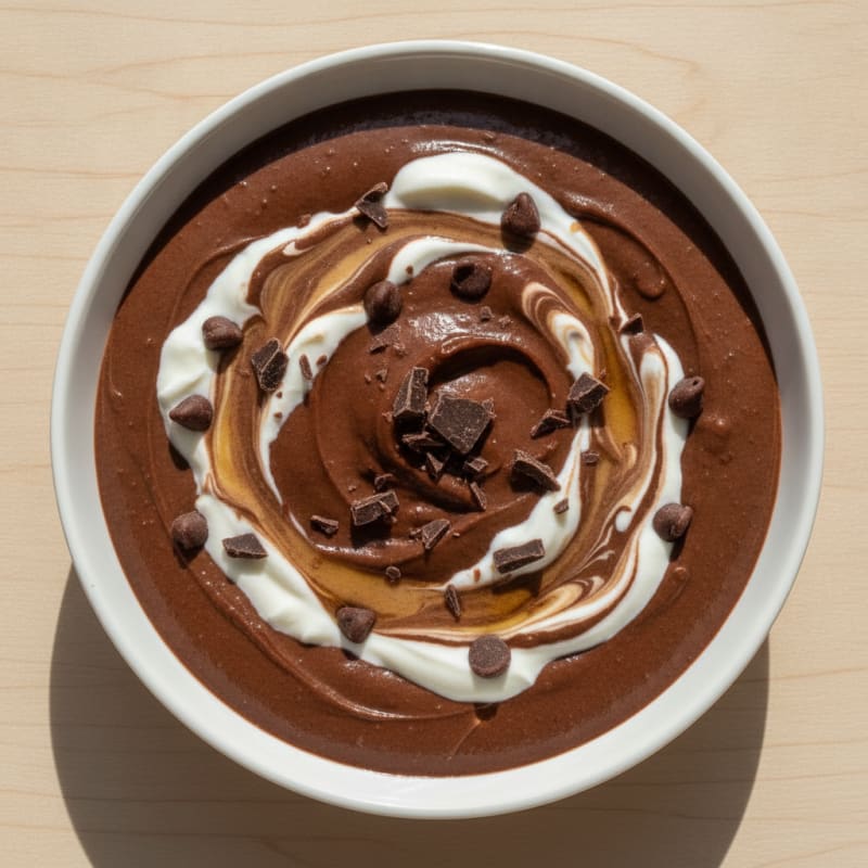Silky Chocolate Protein Mousse with Greek Yogurt