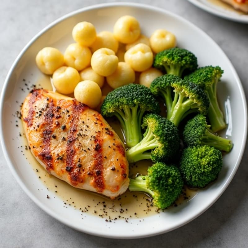 Sheet Pan Roasted Chicken and Gnocchi with Crispy Broccoli