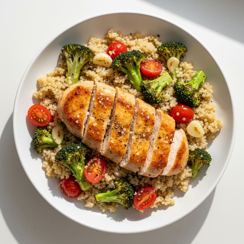 Lemon Herb Chicken and Quinoa Bowl