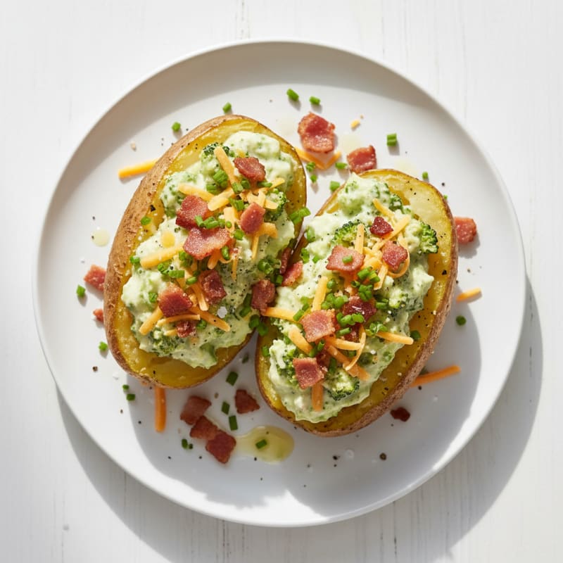 Creamy Loaded Baked Potatoes with Crispy Bacon