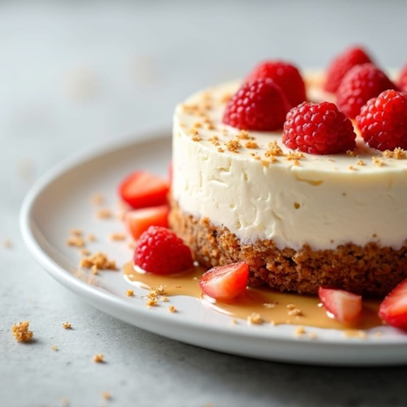 Protein-Rich Greek Yogurt Cheesecake