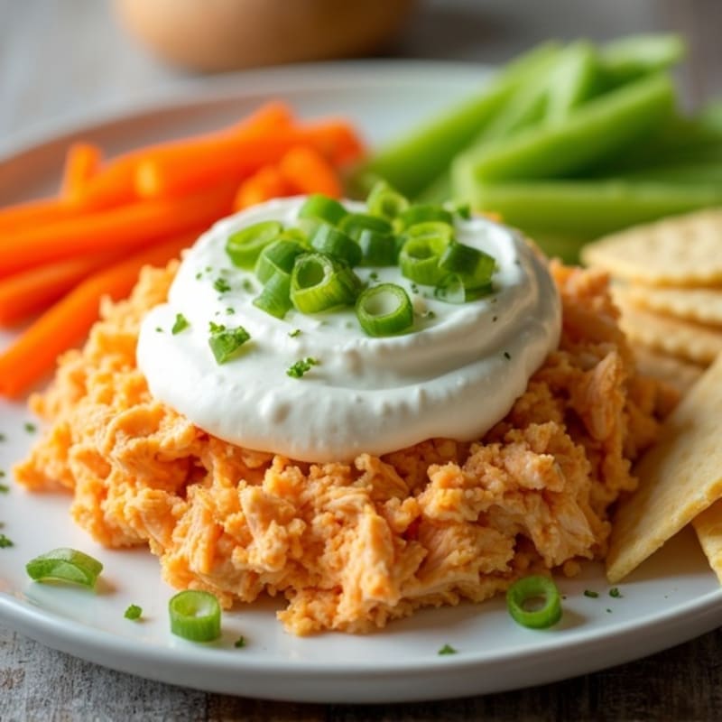 Creamy Greek Yogurt Buffalo Chicken Dip