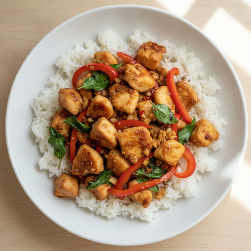 Thai Basil Chicken Stir-Fry