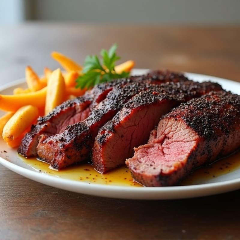 Smoky Black Pepper Rubbed Brisket