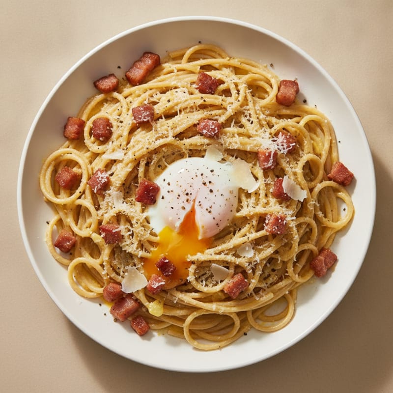 Classic Carbonara with Pancetta and Egg