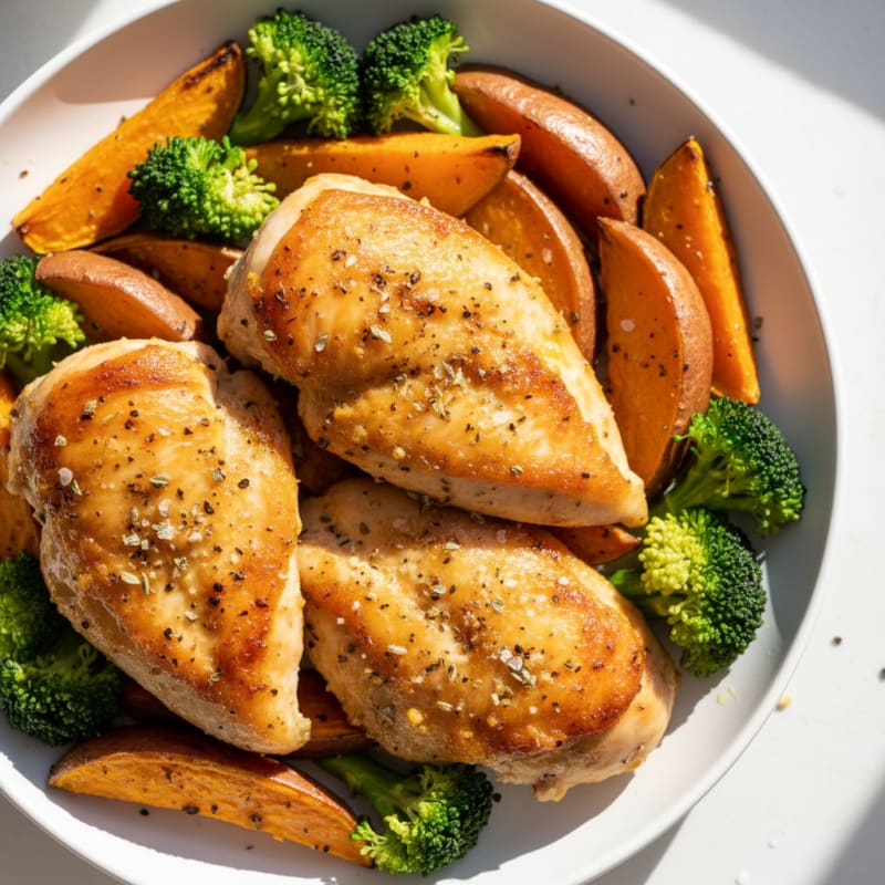 Crispy Lemon Herb Roasted Chicken