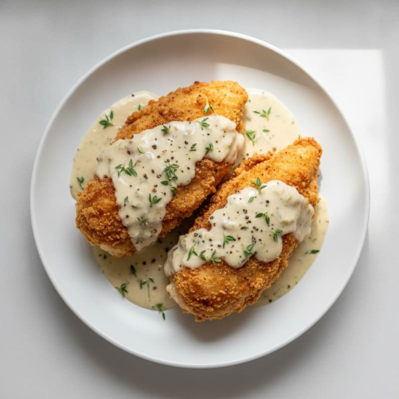 Buttermilk Fried Chicken with Creamy Gravy