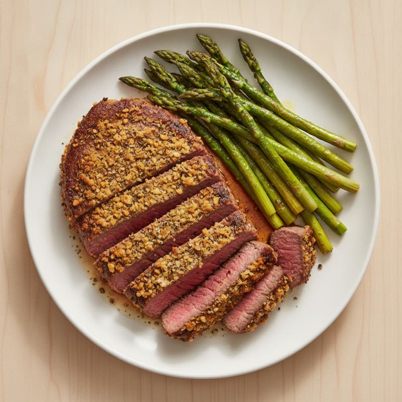 Garlic-Herb Crusted Tri-Tip Steak