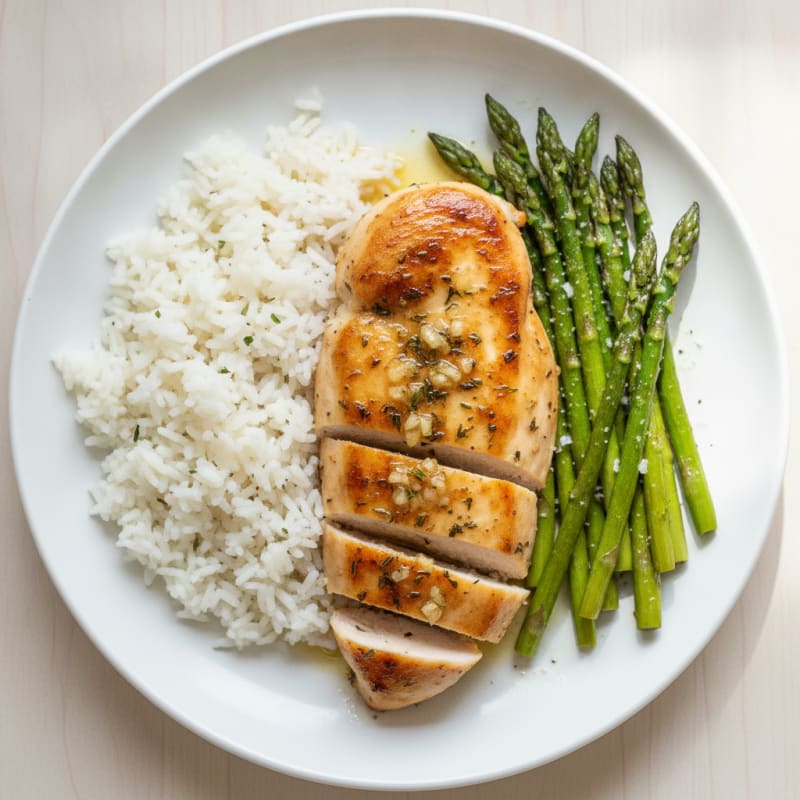 Lemon Herb Chicken with Roasted Asparagus