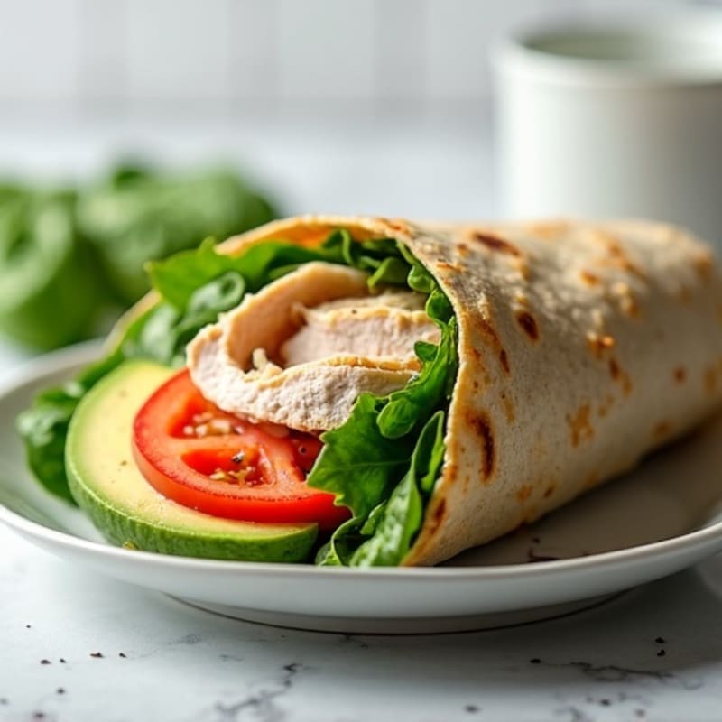Lean Turkey and Creamy Avocado Wrap