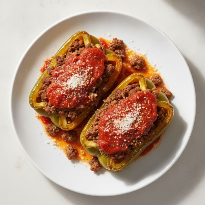 Ground Beef Stuffed Bell Peppers
