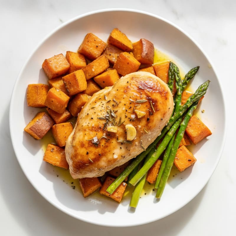 Herb-Roasted Chicken with Roasted Vegetables