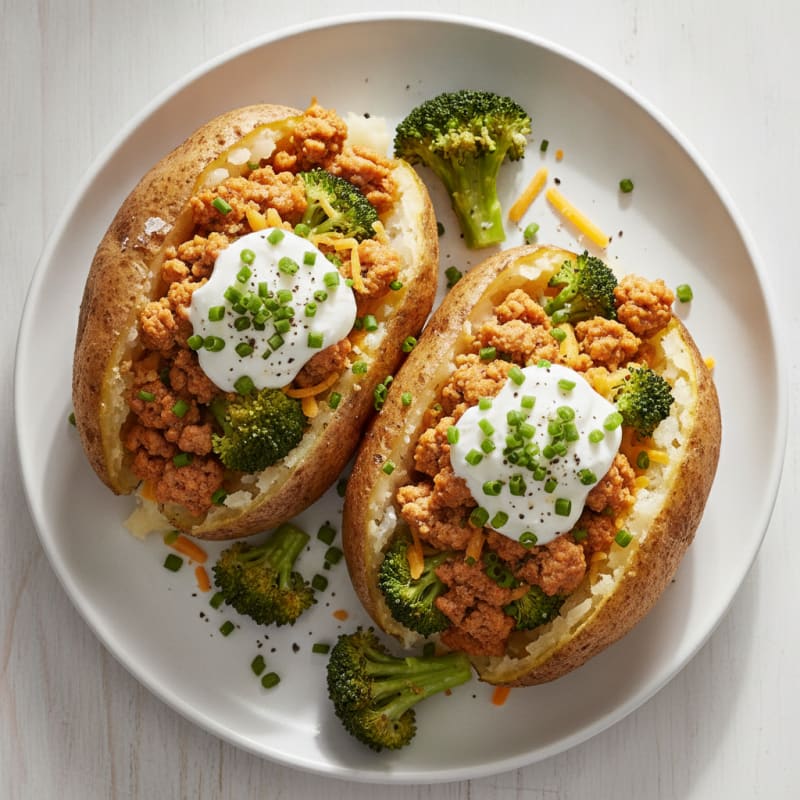Loaded Baked Potatoes with Chives