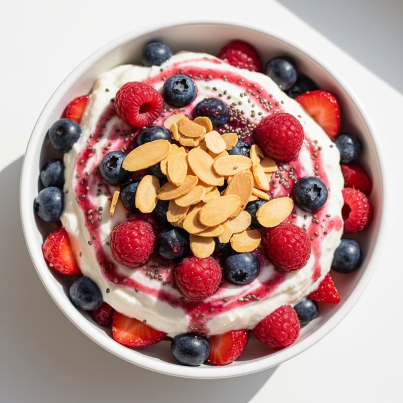 Creamy Greek Yogurt Protein Parfait with Mixed Berries