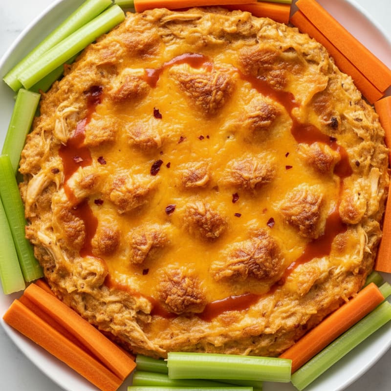 Buffalo Chicken Baked Dip