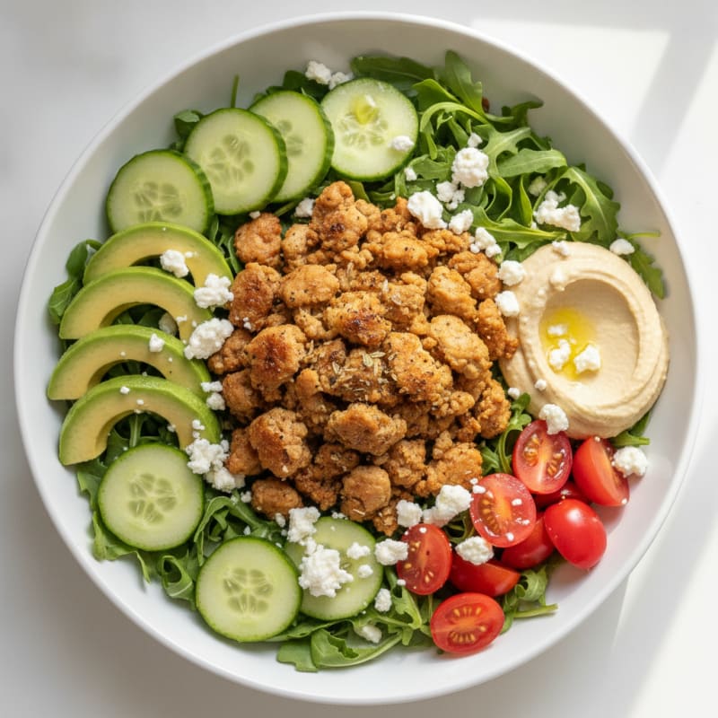 Ground Chicken and Feta Power Bowl