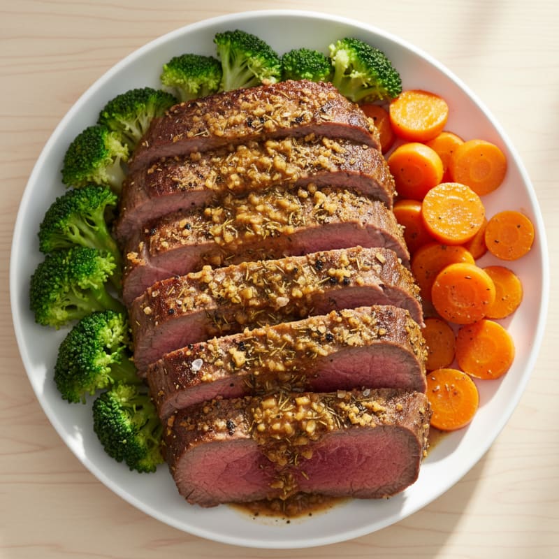Garlic Herb-Crusted Beef Roast