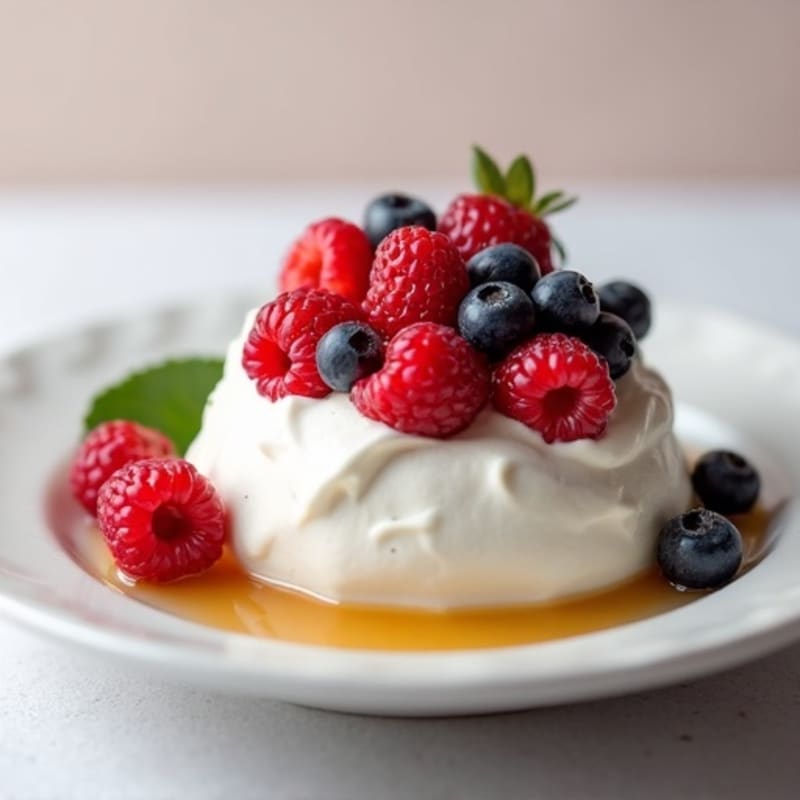 Silky Greek Yogurt Protein Mousse with Berries