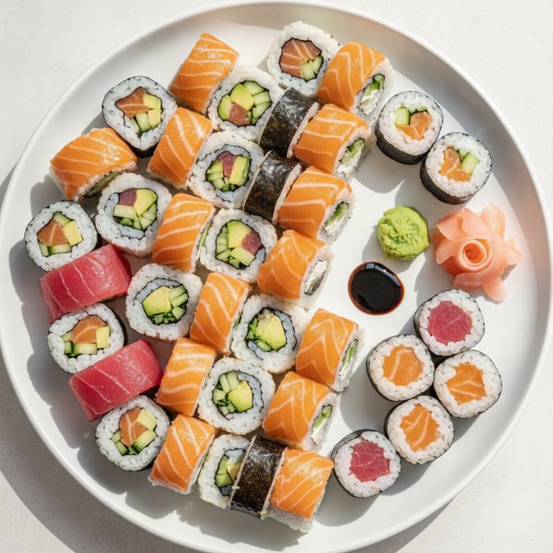Assorted Fresh Sushi Rolls