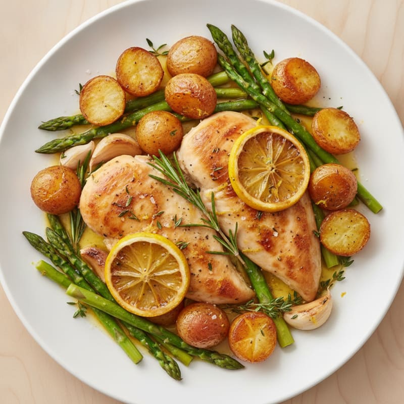 Family-Style Lemon Herb Roasted Chicken