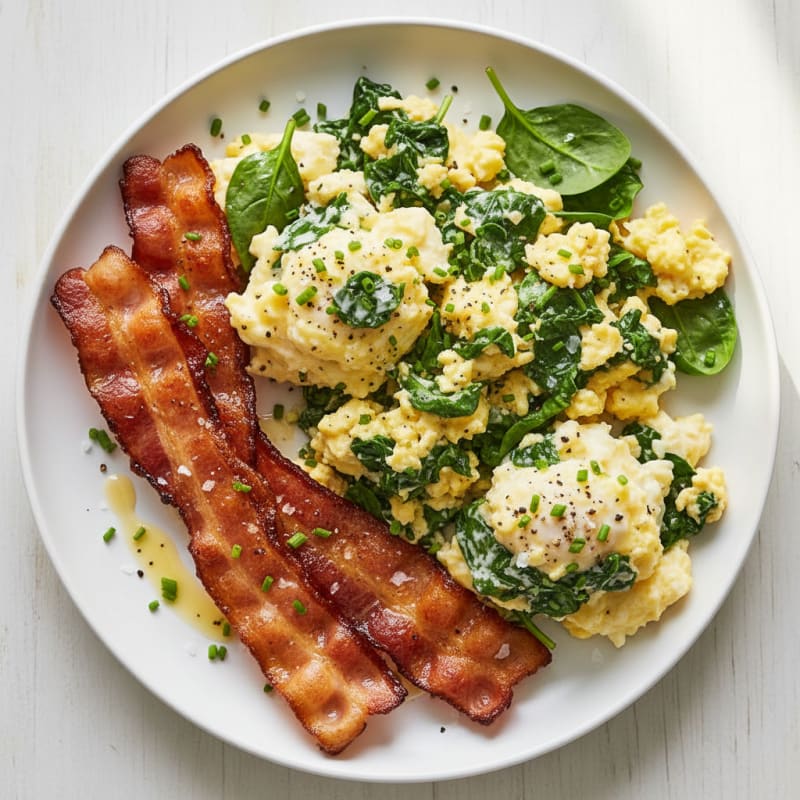 Crispy Turkey Bacon and Golden Eggs