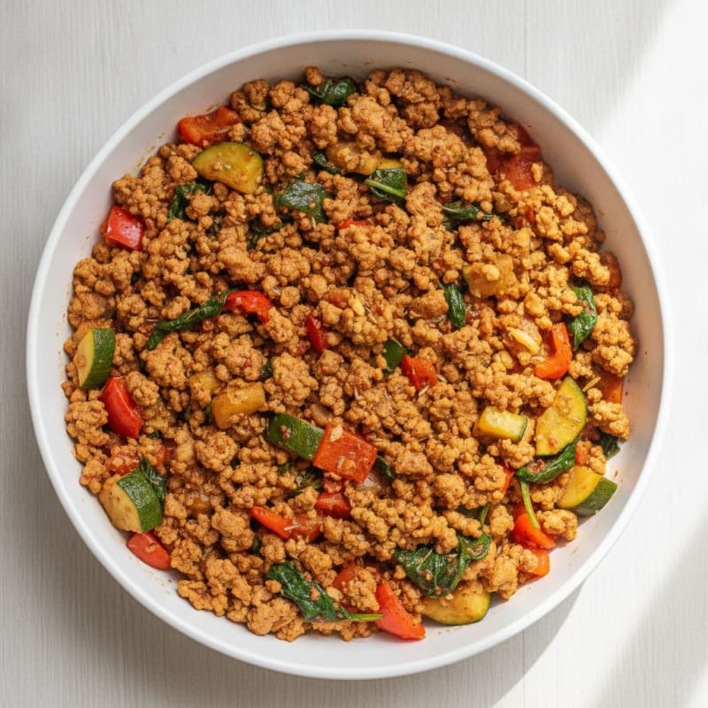 Savory Ground Turkey Skillet