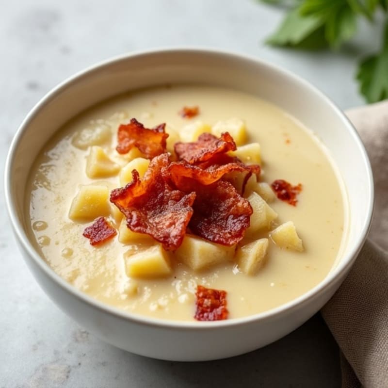 Creamy Healthy Loaded Potato Soup