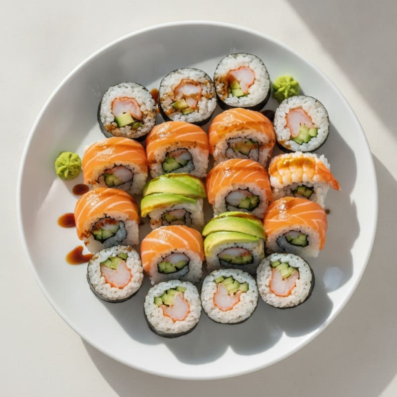 Assorted Fresh Sushi Rolls
