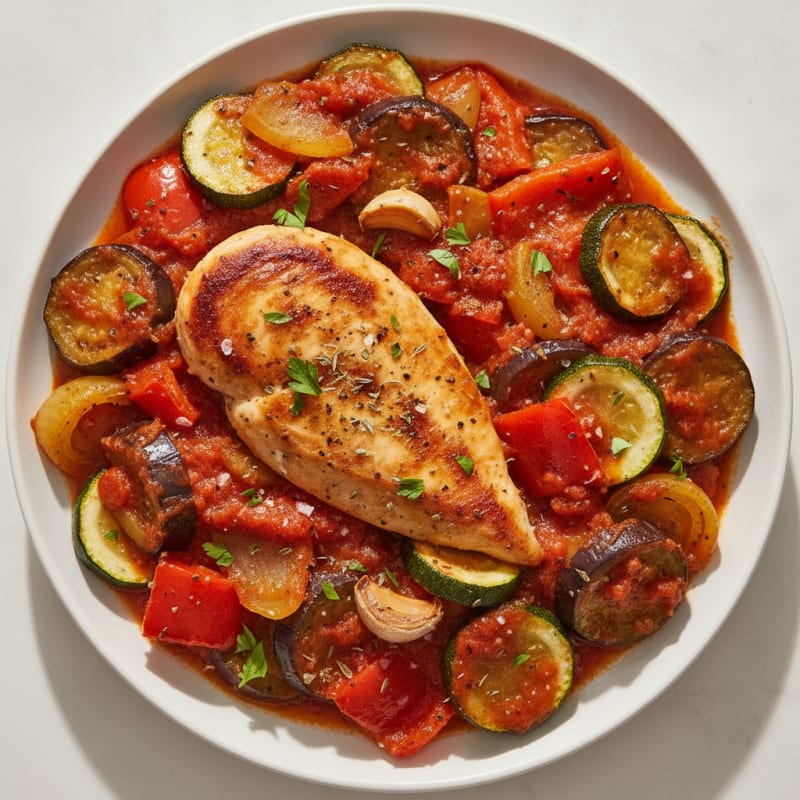 Roasted Vegetable Ratatouille with Herbs