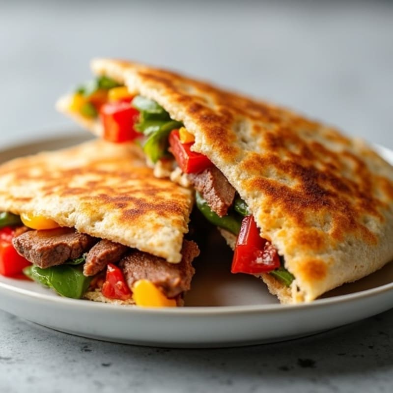 Crispy Lean Steak and Veggie Quesadillas