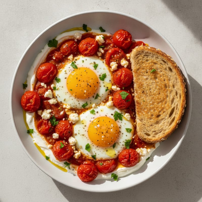 Baked Eggs with Roasted Tomatoes