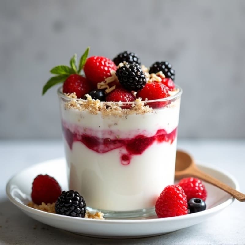 Creamy Greek Yogurt Protein Parfait with Mixed Berries