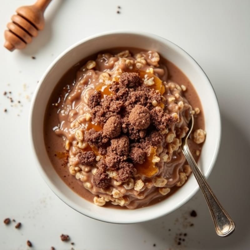 Creamy Chocolate Honey Oatmeal