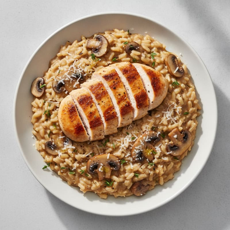 Creamy Parmesan Mushroom Risotto