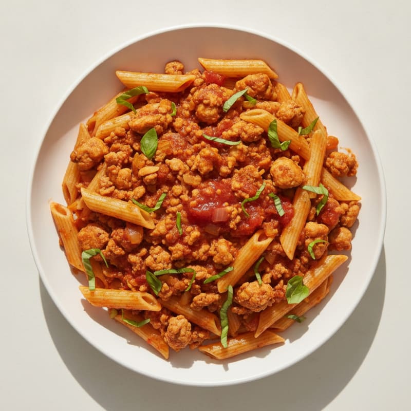 Classic Marinara Pasta with Fresh Basil