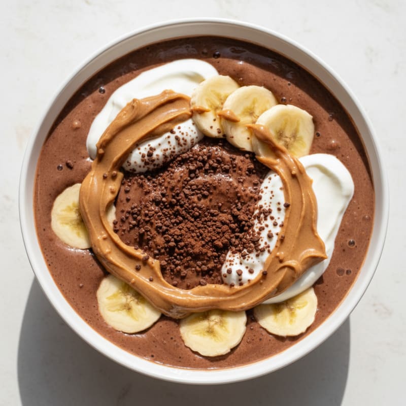 Creamy Chocolate Protein Shake with Greek Yogurt