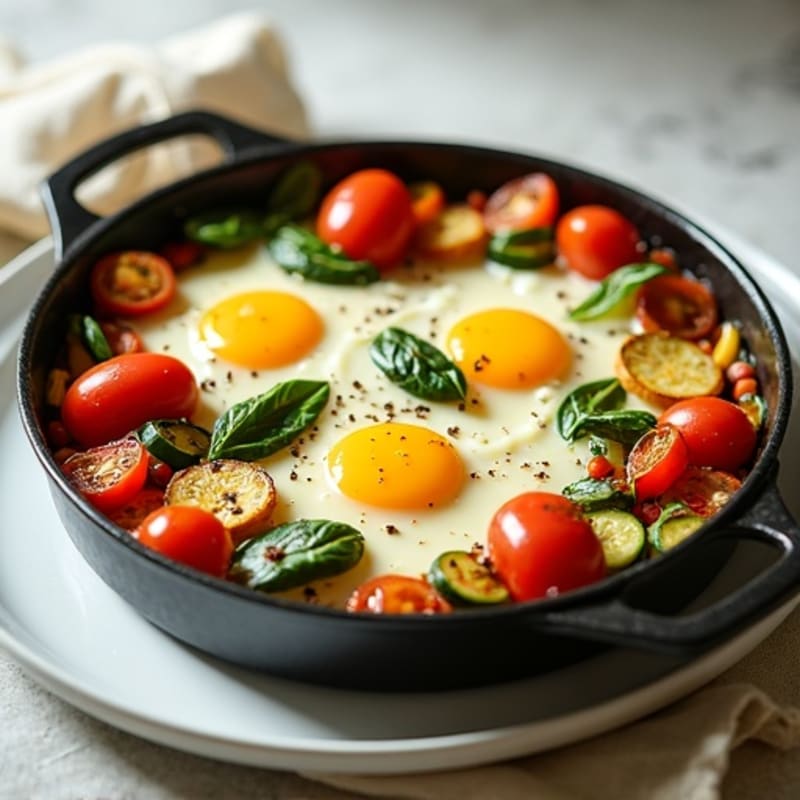 Hearty Egg and Roasted Vegetable Bake
