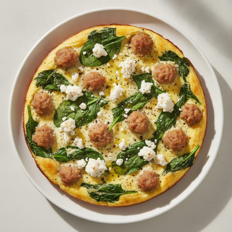 Baked Eggs with Spinach and Feta