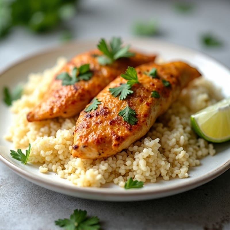 Creamy Coconut Chicken Tikka with Cauliflower Rice