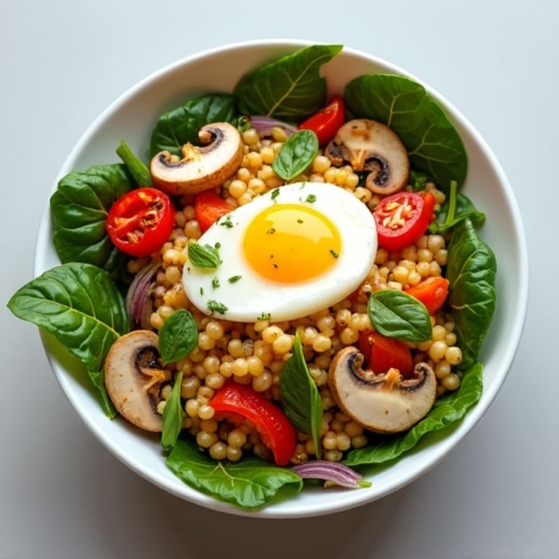 Protein-Packed Veggie and Egg White Scramble Bowl